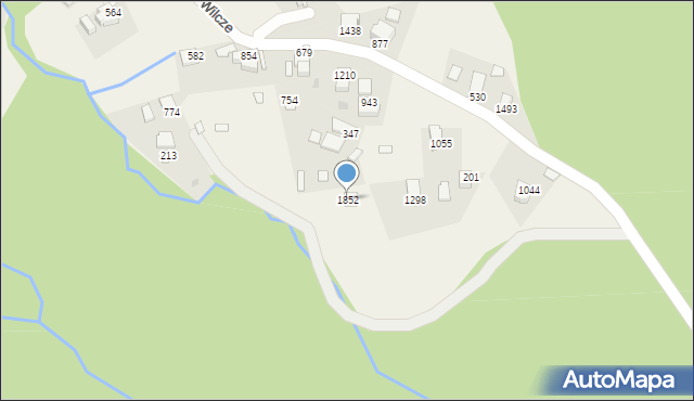 Istebna, Istebna, 1852, mapa Istebna