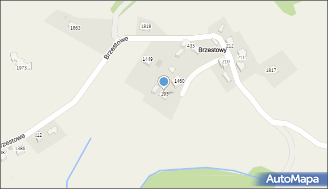 Istebna, Istebna, 193, mapa Istebna