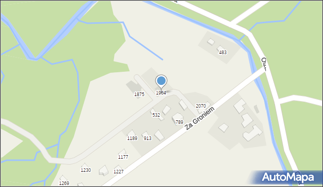 Istebna, Istebna, 1964, mapa Istebna