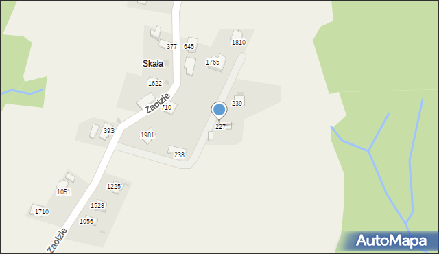 Istebna, Istebna, 227, mapa Istebna