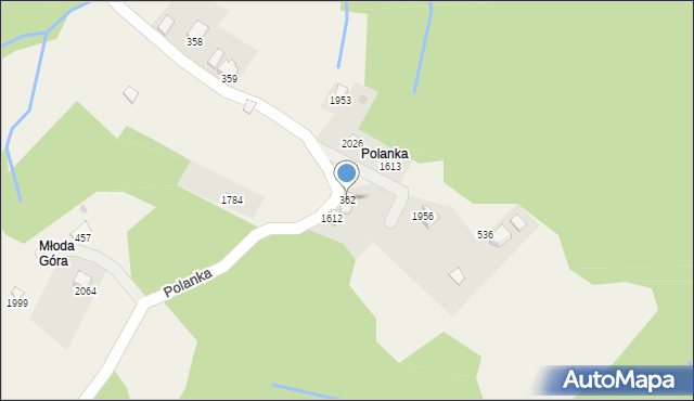 Istebna, Istebna, 362, mapa Istebna