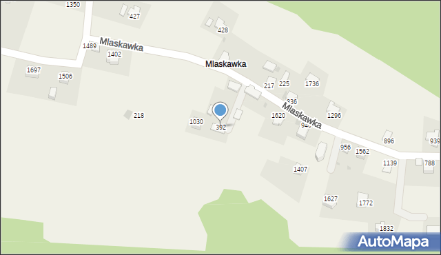 Istebna, Istebna, 392, mapa Istebna