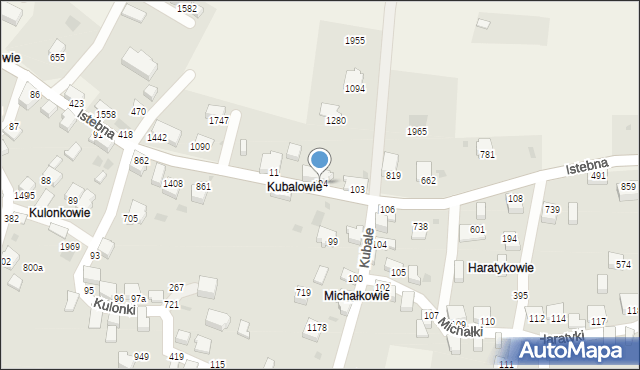 Istebna, Istebna, 404, mapa Istebna