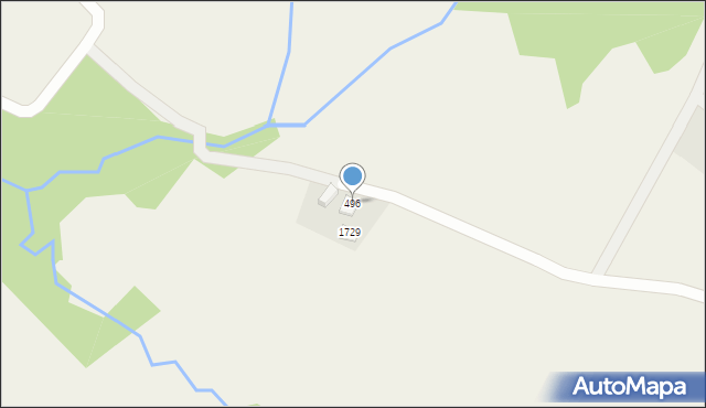 Istebna, Istebna, 496, mapa Istebna