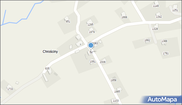 Istebna, Istebna, 54, mapa Istebna