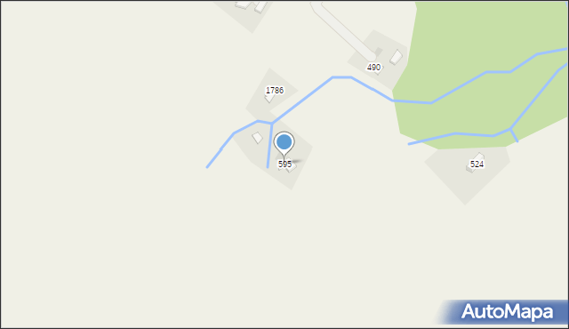 Istebna, Istebna, 595, mapa Istebna