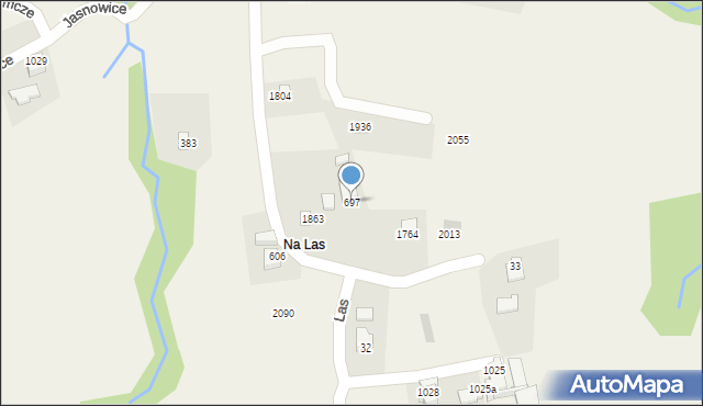 Istebna, Istebna, 697, mapa Istebna