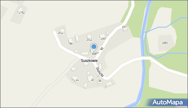 Istebna, Istebna, 929, mapa Istebna