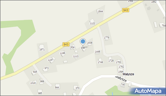 Istebna, Istebna, 936, mapa Istebna