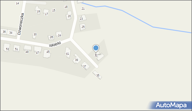 Lusówko, Iskierki, 31, mapa Lusówko