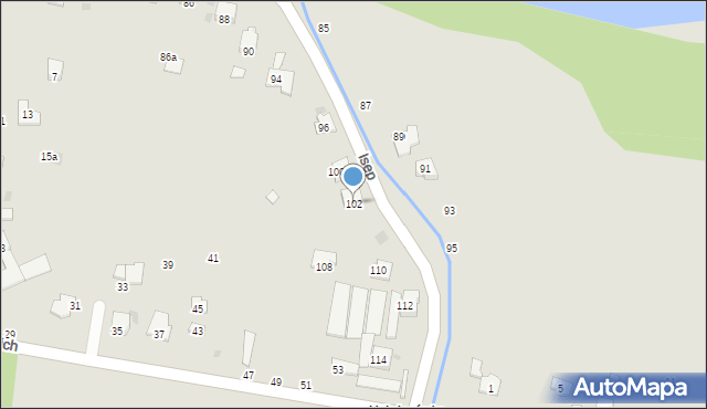 Żywiec, Isep, 102, mapa Żywiec