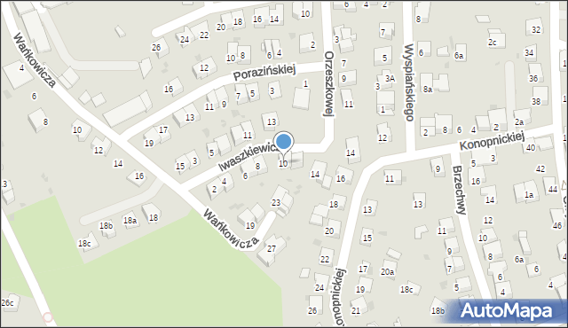 Chrzanów, Iwaszkiewicza Jarosława, 10, mapa Chrzanów