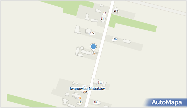 Iwanowice-Naboków, Iwanowice-Naboków, 12, mapa Iwanowice-Naboków