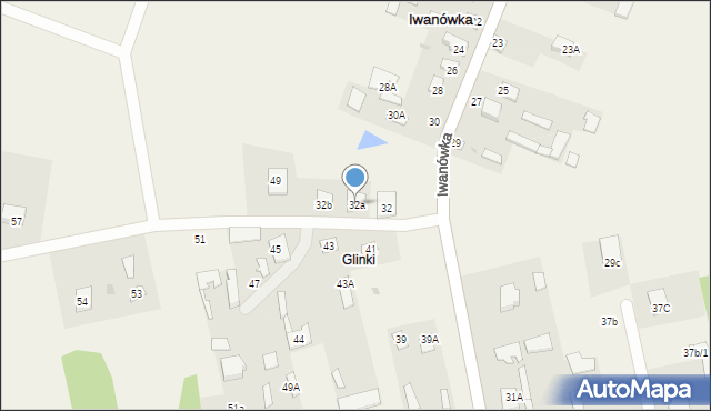 Iwanówka, Iwanówka, 32a, mapa Iwanówka
