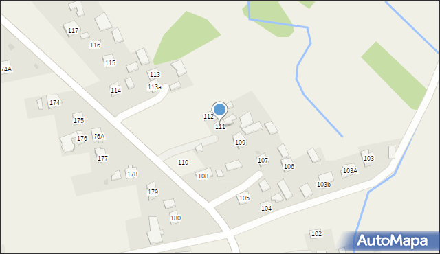 Iwierzyce, Iwierzyce, 111, mapa Iwierzyce