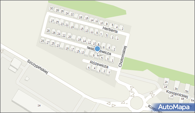 Kobylnica, Iwaszkiewicza Jarosława, 7, mapa Kobylnica