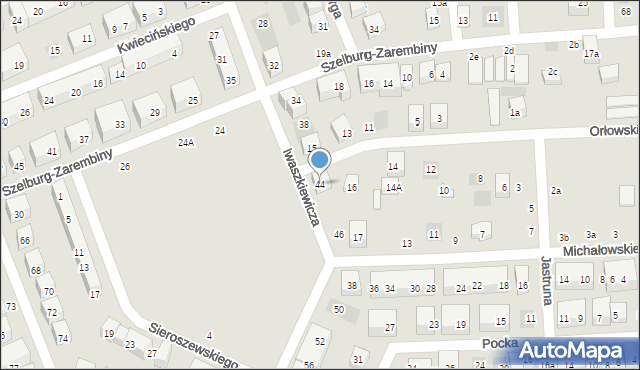Lublin, Iwaszkiewicza Jarosława, 44, mapa Lublina