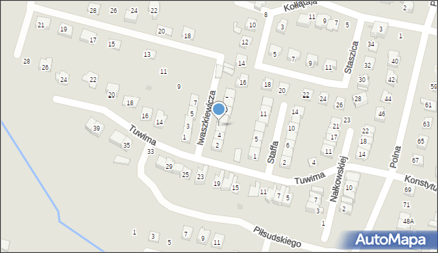 Maków Mazowiecki, Iwaszkiewicza Jarosława, 6, mapa Maków Mazowiecki