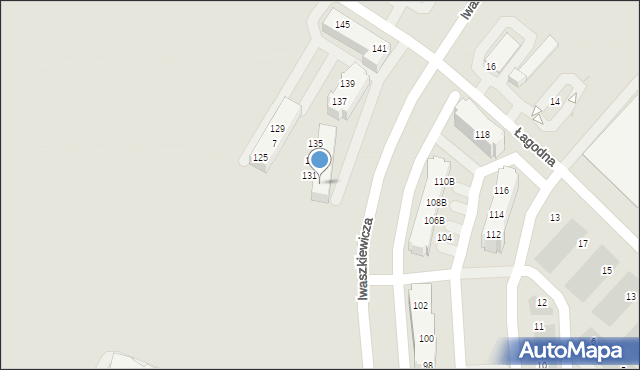 Oława, Iwaszkiewicza Jarosława, 131A, mapa Oława