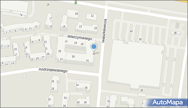 Szczecin, Iwaszkiewicza Jarosława, 20, mapa Szczecina