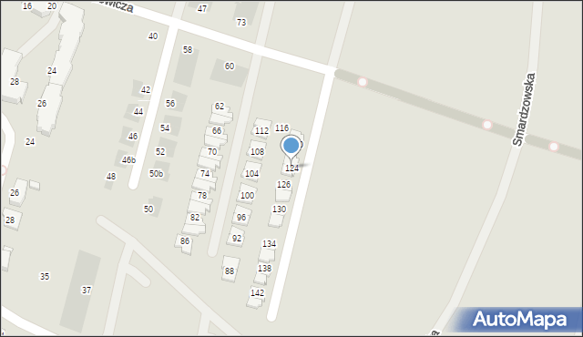 Wrocław, Iwaszkiewicza Jarosława, 124, mapa Wrocławia