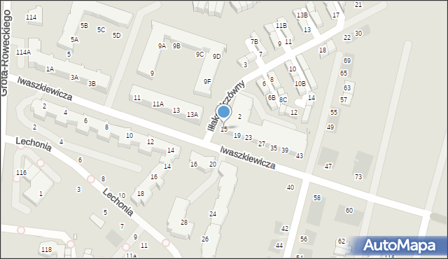 Wrocław, Iwaszkiewicza Jarosława, 15, mapa Wrocławia