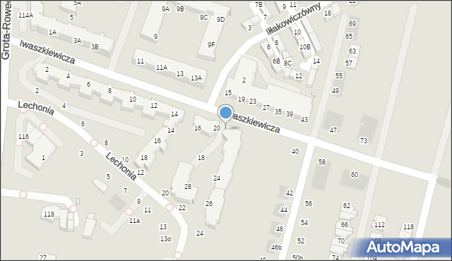 Wrocław, Iwaszkiewicza Jarosława, 22, mapa Wrocławia
