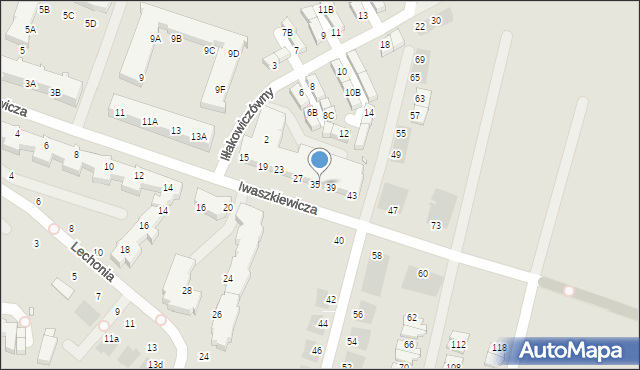 Wrocław, Iwaszkiewicza Jarosława, 37, mapa Wrocławia