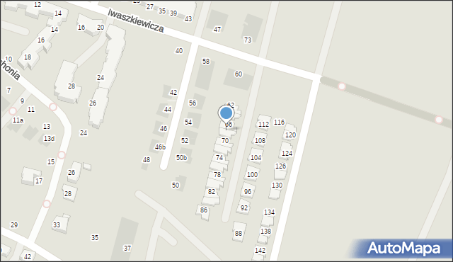 Wrocław, Iwaszkiewicza Jarosława, 68, mapa Wrocławia