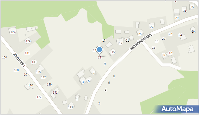 Zakliczyn, Iwaszkiewicza Wacława, 11, mapa Zakliczyn