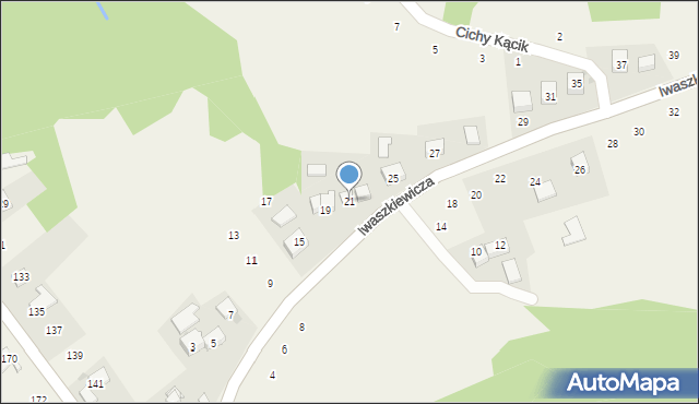 Zakliczyn, Iwaszkiewicza Wacława, 21, mapa Zakliczyn