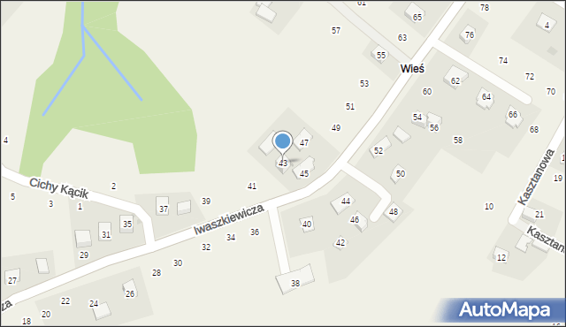Zakliczyn, Iwaszkiewicza Wacława, 43, mapa Zakliczyn