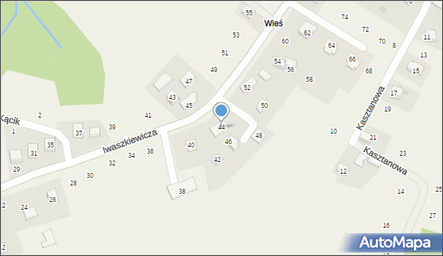 Zakliczyn, Iwaszkiewicza Wacława, 44, mapa Zakliczyn