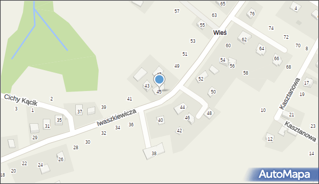 Zakliczyn, Iwaszkiewicza Wacława, 45, mapa Zakliczyn