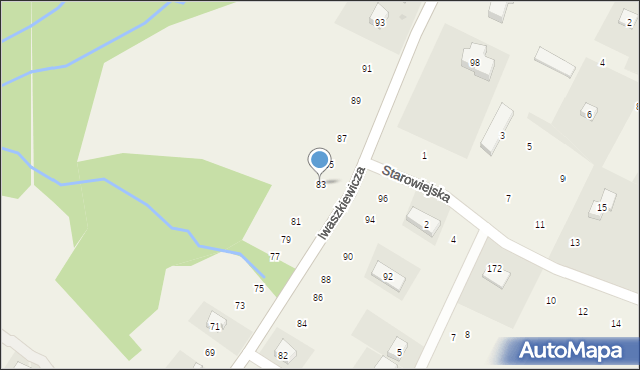 Zakliczyn, Iwaszkiewicza Wacława, 83, mapa Zakliczyn