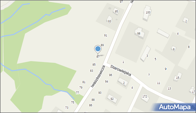 Zakliczyn, Iwaszkiewicza Wacława, 87, mapa Zakliczyn