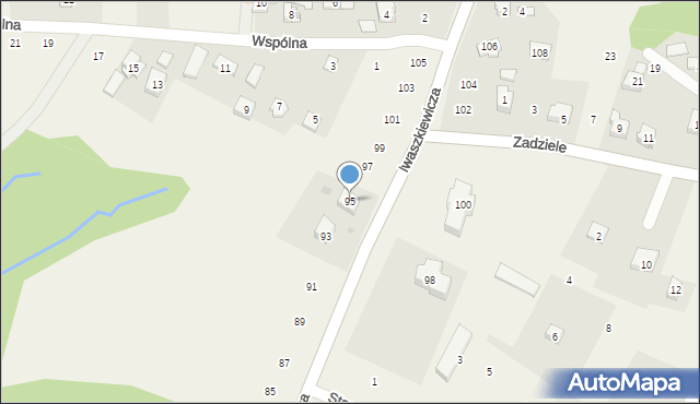 Zakliczyn, Iwaszkiewicza Wacława, 95, mapa Zakliczyn