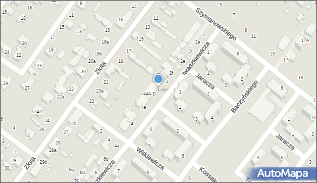 Zduńska Wola, Iwaszkiewicza Jarosława, 4a, mapa Zduńska Wola