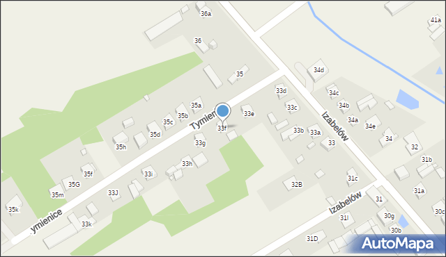 Izabelów, Izabelów, 33f, mapa Izabelów