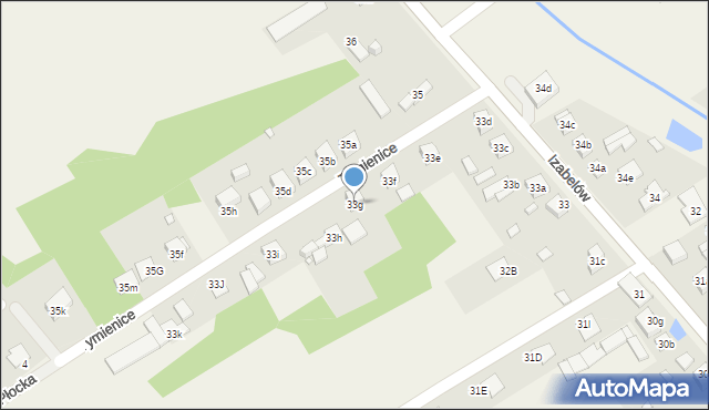 Izabelów, Izabelów, 33g, mapa Izabelów