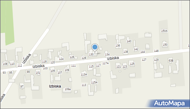 Izbiska, Izbiska, 132, mapa Izbiska