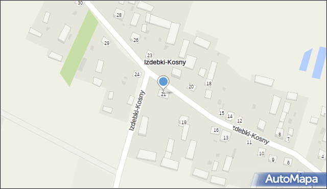 Izdebki-Kosny, Izdebki-Kosny, 21, mapa Izdebki-Kosny