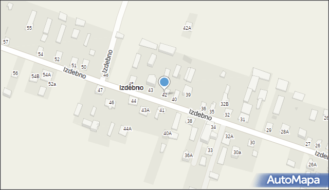 Izdebno, Izdebno, 42, mapa Izdebno