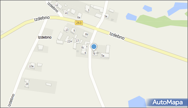 Izdebno, Izdebno, 5, mapa Izdebno