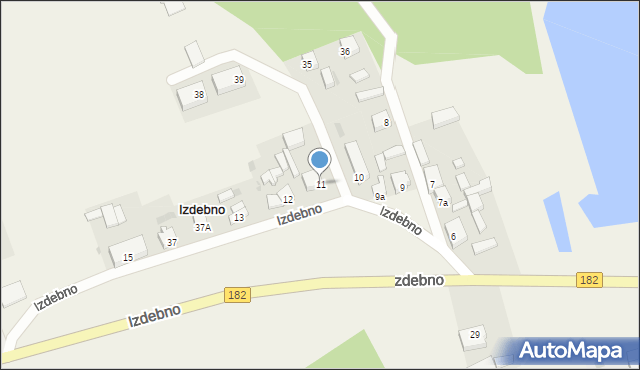 Izdebno, Izdebno, 11, mapa Izdebno