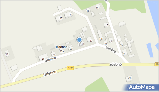 Izdebno, Izdebno, 12a, mapa Izdebno