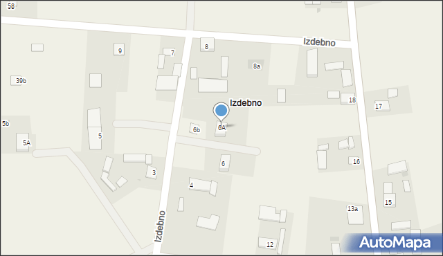 Izdebno, Izdebno, 6A, mapa Izdebno