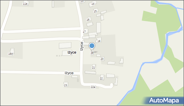 Iżyce, Iżyce, 19, mapa Iżyce