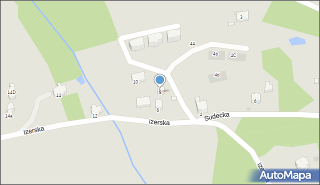 Szklarska Poręba, Izerska, 8, mapa Szklarska Poręba