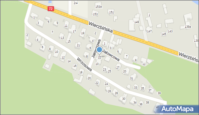 Aleksandrów Łódzki, Jałowcowa, 12, mapa Aleksandrów Łódzki